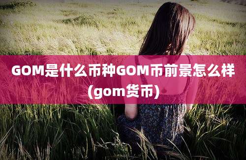 GOM是什么币种GOM币前景怎么样(gom货币)