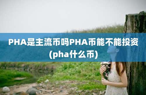 PHA是主流币吗PHA币能不能投资(pha什么币)