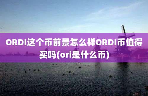 ORDI这个币前景怎么样ORDI币值得买吗(ori是什么币)