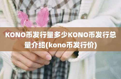 KONO币发行量多少KONO币发行总量介绍(kono币发行价)