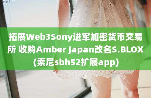 拓展Web3Sony进军加密货币交易所 收购Amber Japan改名S.BLOX(索尼sbh52扩展app)