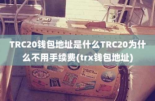 TRC20钱包地址是什么TRC20为什么不用手续费(trx钱包地址)