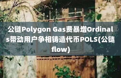 公链Polygon Gas费暴增Ordinals带动用户争相铸造代币POLS(公链flow)