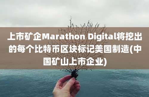 上市矿企Marathon Digital将挖出的每个比特币区块标记美国制造(中国矿山上市企业)