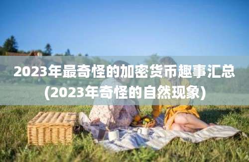 2023年最奇怪的加密货币趣事汇总(2023年奇怪的自然现象)