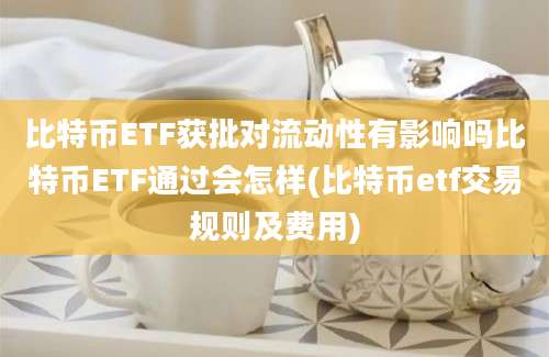 比特币ETF获批对流动性有影响吗比特币ETF通过会怎样(比特币etf交易规则及费用)