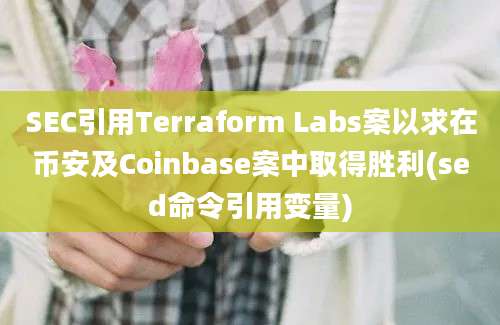 SEC引用Terraform Labs案以求在币安及Coinbase案中取得胜利(sed命令引用变量)