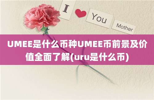 UMEE是什么币种UMEE币前景及价值全面了解(uru是什么币)