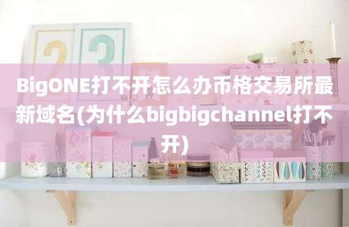 BigONE打不开怎么办币格交易所最新域名(为什么bigbigchannel打不开)