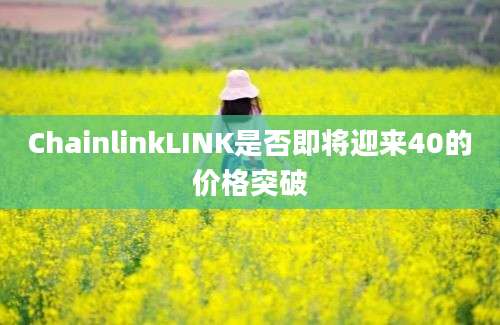 ChainlinkLINK是否即将迎来40的价格突破