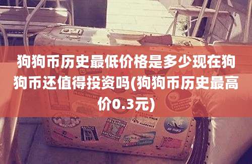 狗狗币历史最低价格是多少现在狗狗币还值得投资吗(狗狗币历史最高价0.3元)