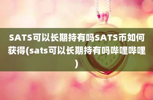 SATS可以长期持有吗SATS币如何获得(sats可以长期持有吗哔哩哔哩)