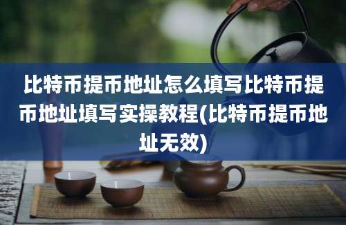 比特币提币地址怎么填写比特币提币地址填写实操教程(比特币提币地址无效)