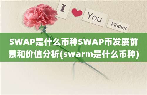 SWAP是什么币种SWAP币发展前景和价值分析(swarm是什么币种)