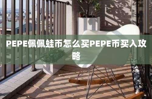 PEPE佩佩蛙币怎么买PEPE币买入攻略