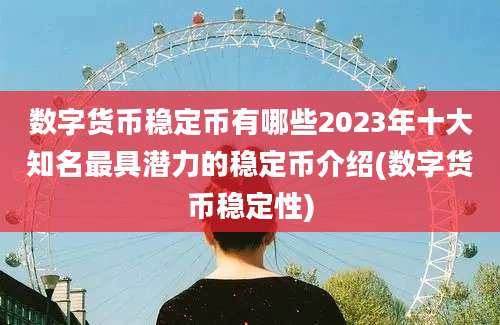 数字货币稳定币有哪些2023年十大知名最具潜力的稳定币介绍(数字货币稳定性)