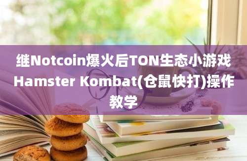 继Notcoin爆火后TON生态小游戏Hamster Kombat(仓鼠快打)操作教学