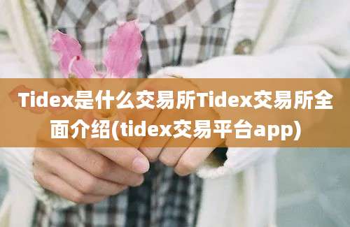 Tidex是什么交易所Tidex交易所全面介绍(tidex交易平台app)