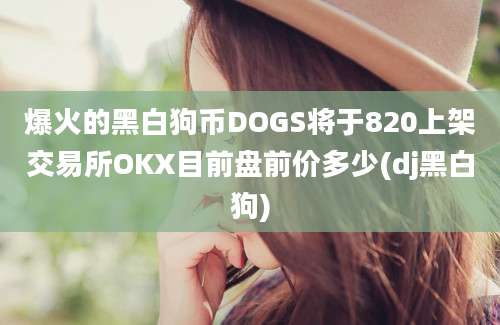 爆火的黑白狗币DOGS将于820上架交易所OKX目前盘前价多少(dj黑白狗)