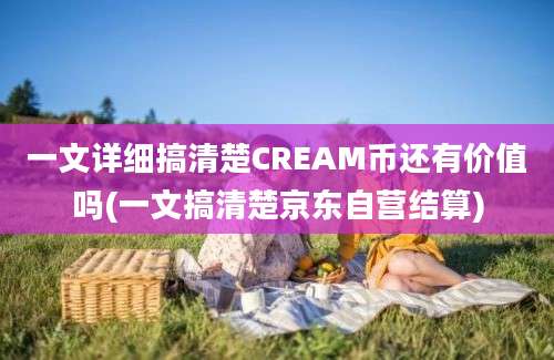 一文详细搞清楚CREAM币还有价值吗(一文搞清楚京东自营结算)