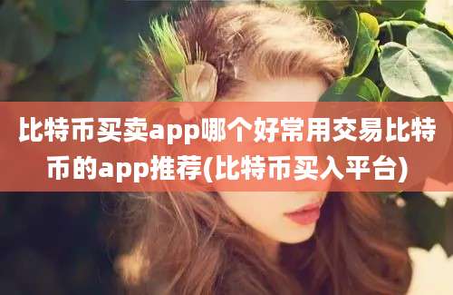 比特币买卖app哪个好常用交易比特币的app推荐(比特币买入平台)