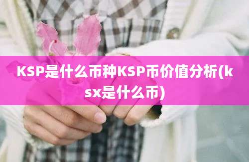 KSP是什么币种KSP币价值分析(ksx是什么币)