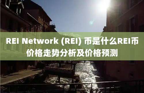 REI Network (REI) 币是什么REI币价格走势分析及价格预测