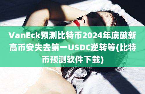 VanEck预测比特币2024年底破新高币安失去第一USDC逆转等(比特币预测软件下载)