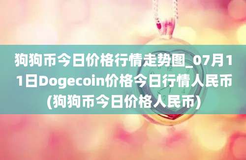 狗狗币今日价格行情走势图_07月11日Dogecoin价格今日行情人民币(狗狗币今日价格人民币)