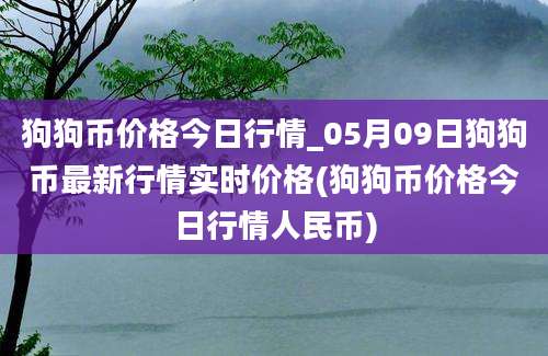 狗狗币价格今日行情_05月09日狗狗币最新行情实时价格(狗狗币价格今日行情人民币)