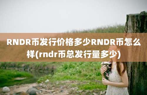 RNDR币发行价格多少RNDR币怎么样(rndr币总发行量多少)