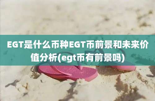 EGT是什么币种EGT币前景和未来价值分析(egt币有前景吗)