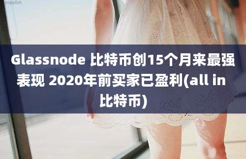 Glassnode 比特币创15个月来最强表现 2020年前买家已盈利(all in 比特币)