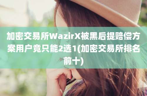 加密交易所WazirX被黑后提赔偿方案用户竟只能2选1(加密交易所排名前十)