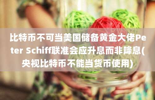 比特币不可当美国储备黄金大佬Peter Schiff联准会应升息而非降息(央视比特币不能当货币使用)