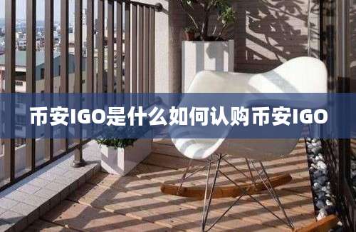 币安IGO是什么如何认购币安IGO