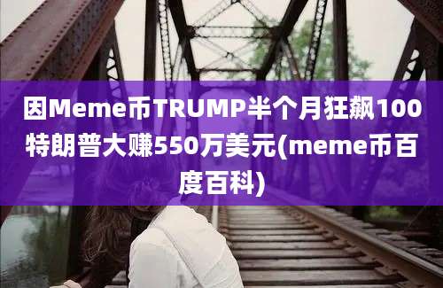 因Meme币TRUMP半个月狂飙100特朗普大赚550万美元(meme币百度百科)