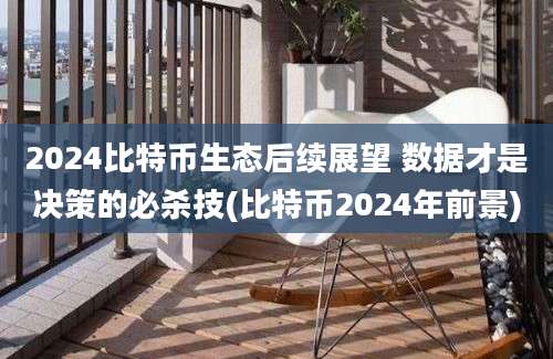 2024比特币生态后续展望 数据才是决策的必杀技(比特币2024年前景)