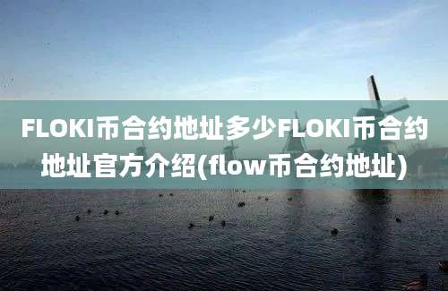 FLOKI币合约地址多少FLOKI币合约地址官方介绍(flow币合约地址)