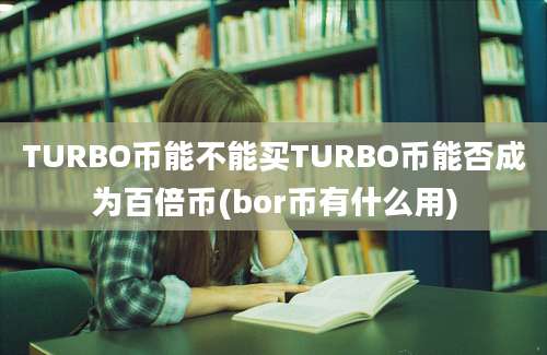 TURBO币能不能买TURBO币能否成为百倍币(bor币有什么用)