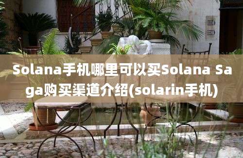 Solana手机哪里可以买Solana Saga购买渠道介绍(solarin手机)