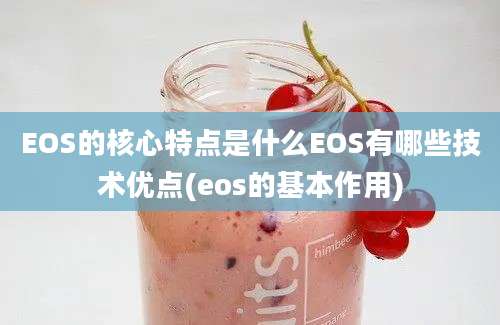 EOS的核心特点是什么EOS有哪些技术优点(eos的基本作用)