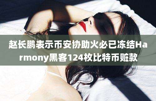 赵长鹏表示币安协助火必已冻结Harmony黑客124枚比特币赃款