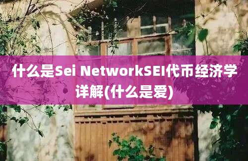 什么是Sei NetworkSEI代币经济学详解(什么是爱)