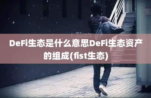 DeFi生态是什么意思DeFi生态资产的组成(fist生态)