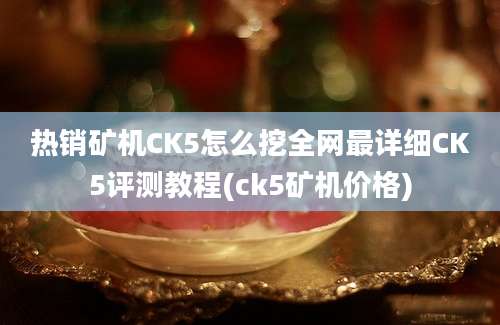 热销矿机CK5怎么挖全网最详细CK5评测教程(ck5矿机价格)