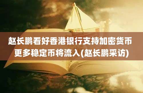 赵长鹏看好香港银行支持加密货币 更多稳定币将流入(赵长鹏采访)