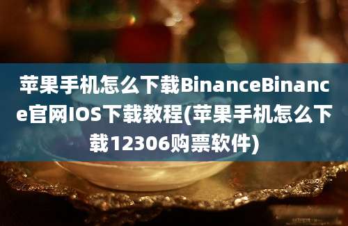 苹果手机怎么下载BinanceBinance官网IOS下载教程(苹果手机怎么下载12306购票软件)