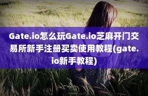 Gate.io怎么玩Gate.io芝麻开门交易所新手注册买卖使用教程(gate.io新手教程)