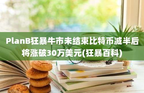 PlanB狂暴牛市未结束比特币减半后将涨破30万美元(狂暴百科)